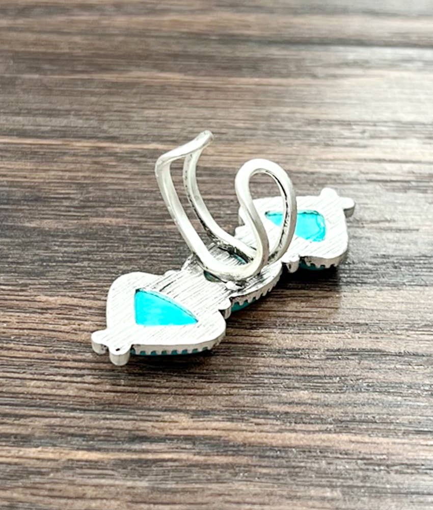 750434, Turquoise Adjustable Ring