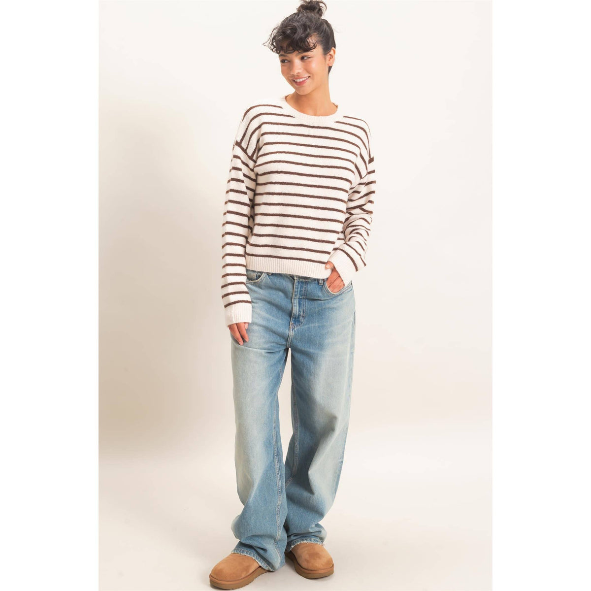 Striped Crew Neck Sweater
