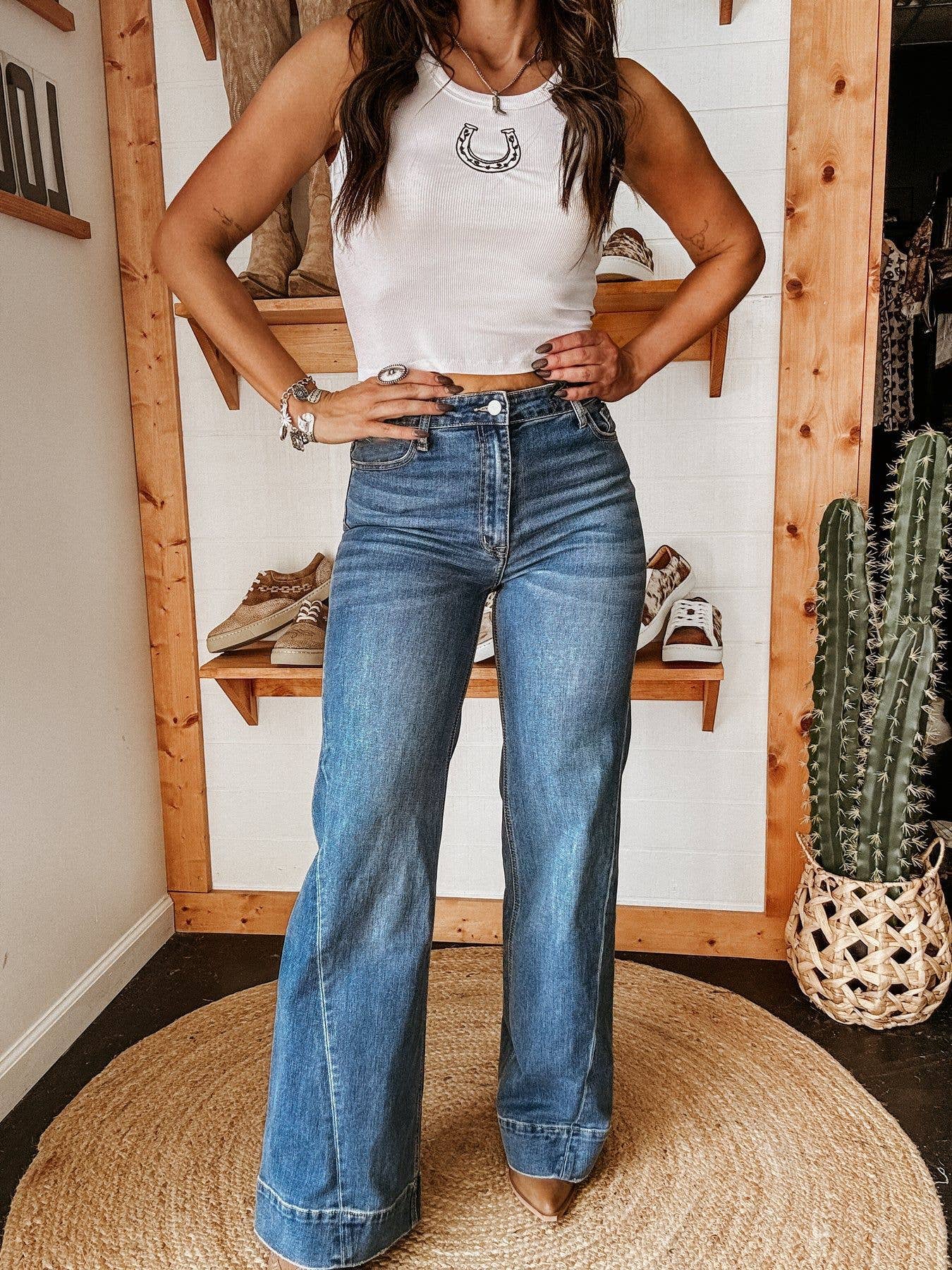 Stretch Straight Leg Jeans