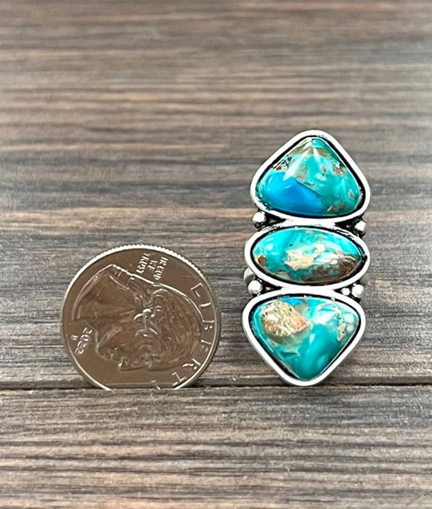 750541, Gemstone Adjustable Ring