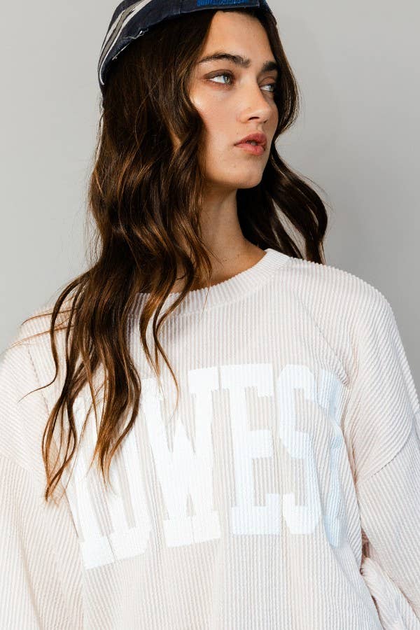 MIDWEST Comfy Oversize Graphic Sweatshirt, Gameday