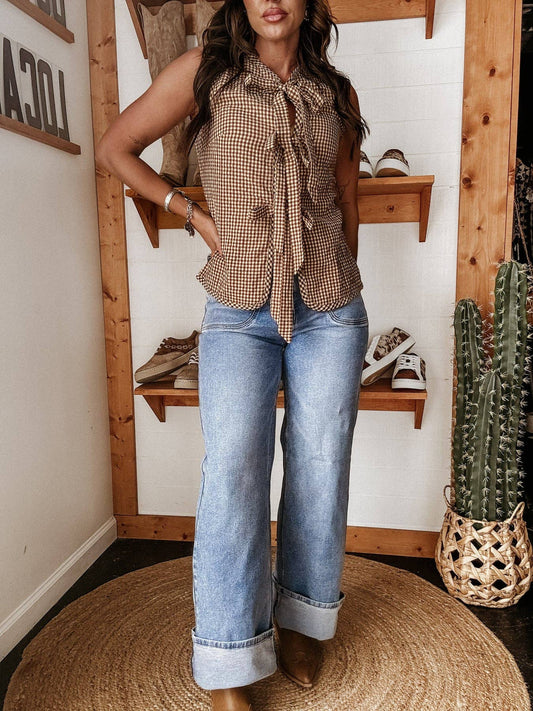 Washed Stretch Straight Leg Jeans