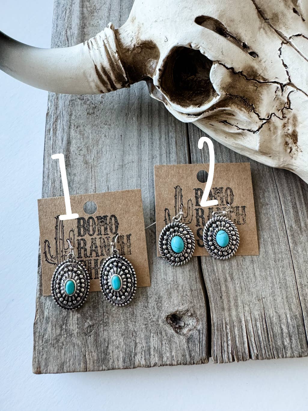 Western Stone Dangle Earrings