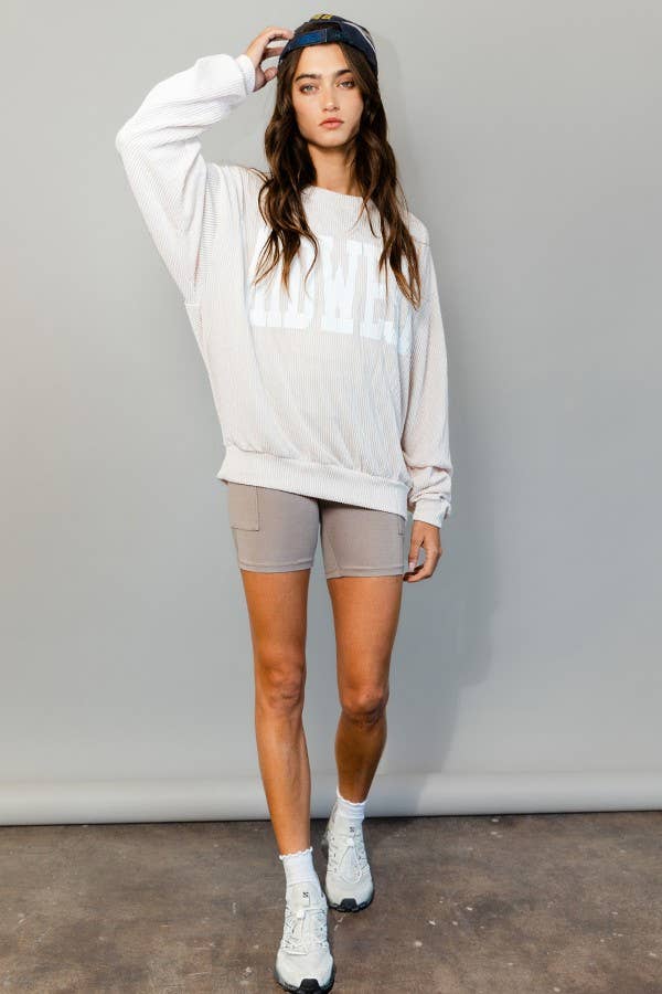 MIDWEST Comfy Oversize Graphic Sweatshirt, Gameday