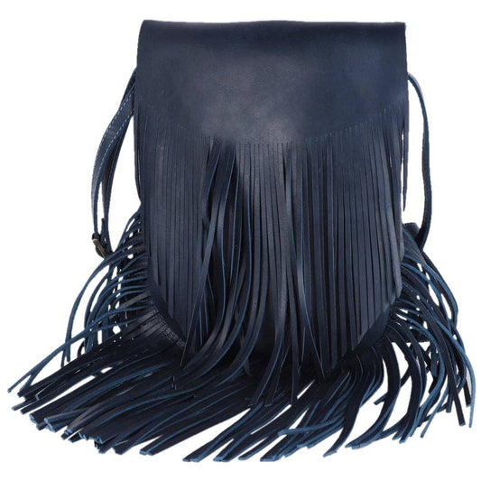 SWC429BLU Large Crossbody Genuine Leather bag western Bag