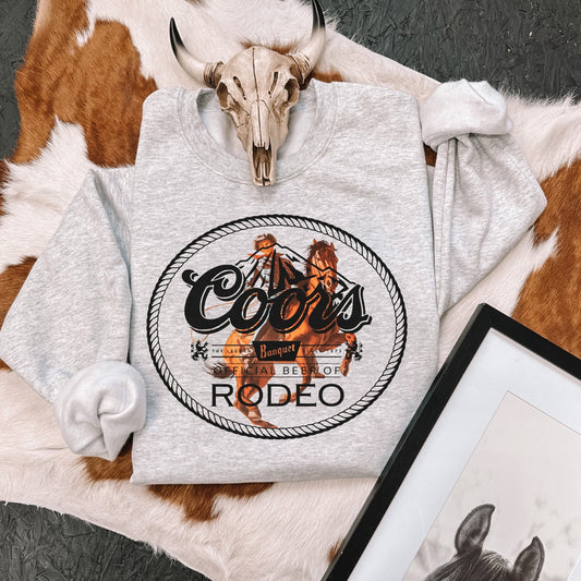 REARIN COORS CREW or TEE